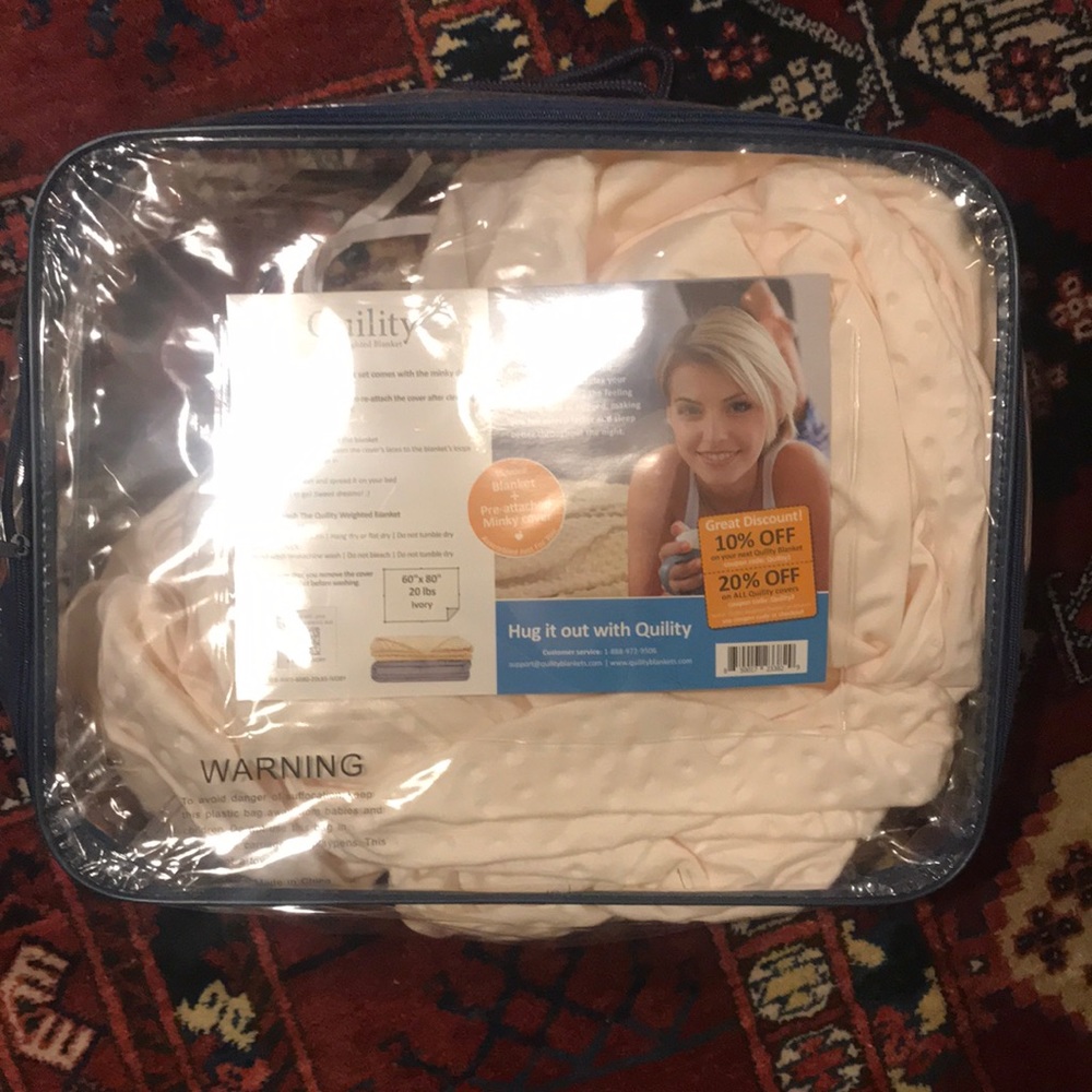 Quility weighted blanket duvet cover - Ivory